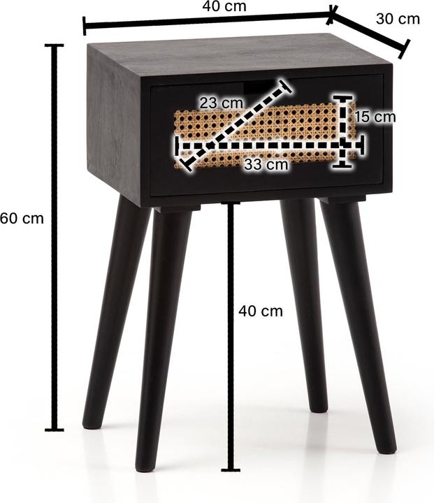 Image du produit Wohnling Mangue (40 x 30 x 60 cm)