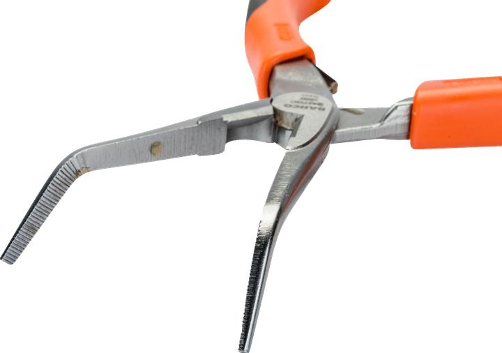 Produktbild Bahco ERGO Flachrundzangen mit Öffnungsfeder, Zwei-Komponenten-Griffen und um 45° abgewinkelter Spitze (200 mm)