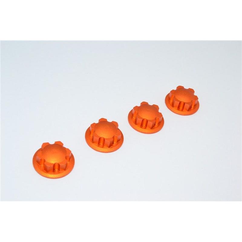 GPM coprimozzo in alluminio arancione (4 pezzi) trx x-maxx
