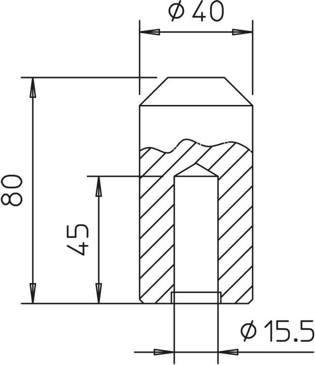 Produktbild OBO Bettermann OBO 1820/25 25mm Schlagkopf fÃ¼r Tiefenerder