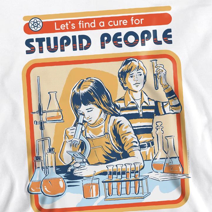 Produktbild Steven Rhodes Let's Find A Cure For Stupid People Sweatshirt (L)