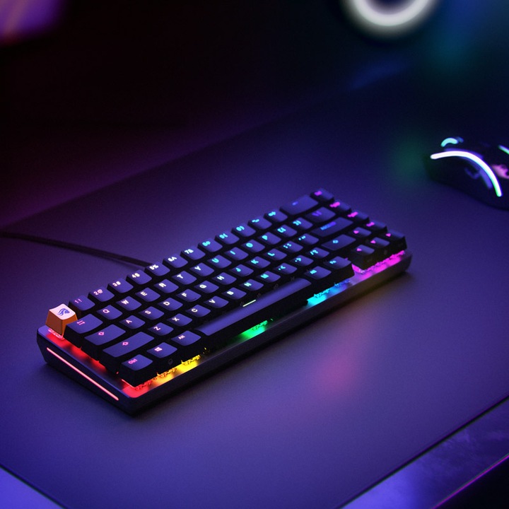 Produktbild Glorious PC Gaming Race GMMK 2 Kompakttastatur – Fox Switches, DE-Layout, Schwarz (DE, Kabelgebunden)
