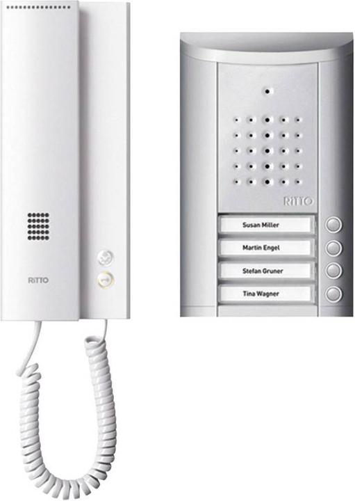 Schneider Electric 4FamilyDoorIntercomSetsSilver (Cable)