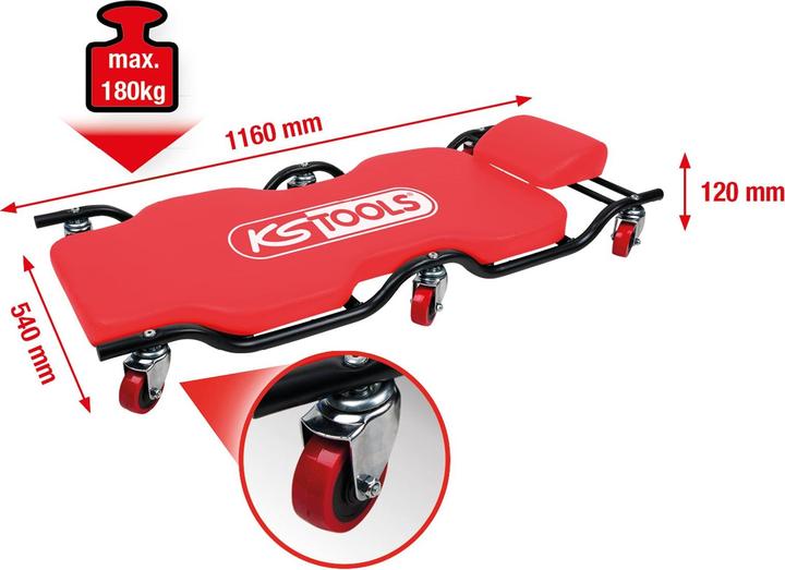 Immagine prodotto KS Tools Divano mobile, 1160x540 mm