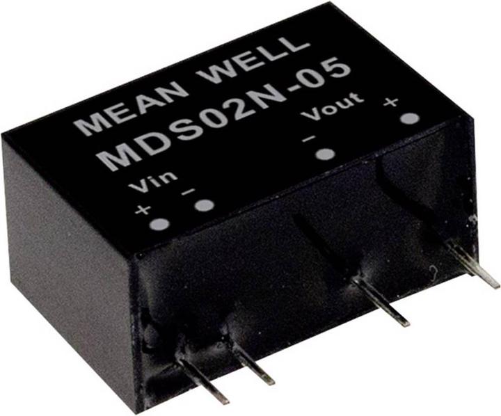 Image du produit MeanWell Modules de conversion DC/DC série MDS02 SIP/SIL7 Case Single Output 1 non régulé Medical