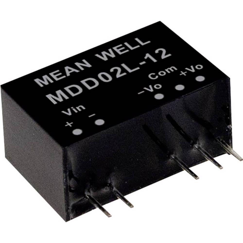 MeanWell, Spannungswandler, DC/DCWandlerModule Serie MDD02 SIP/SIL7 Case Dual Output 1 ungeregelt Medical