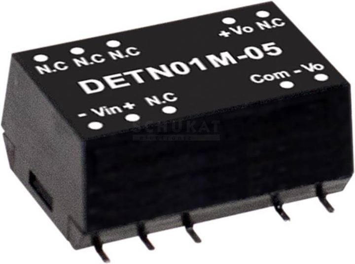 Produktbild MeanWell SMD DC/DCWandlerModule Serie DETN01 SMD Case Dual Output 1