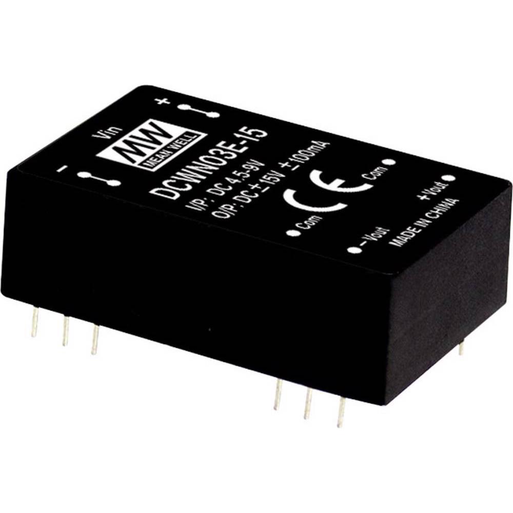 MeanWell, Spannungswandler, DC/DCWandlerModule Serie DCWN03 DIP/DIL24 Case Dual Output 1 geregelt