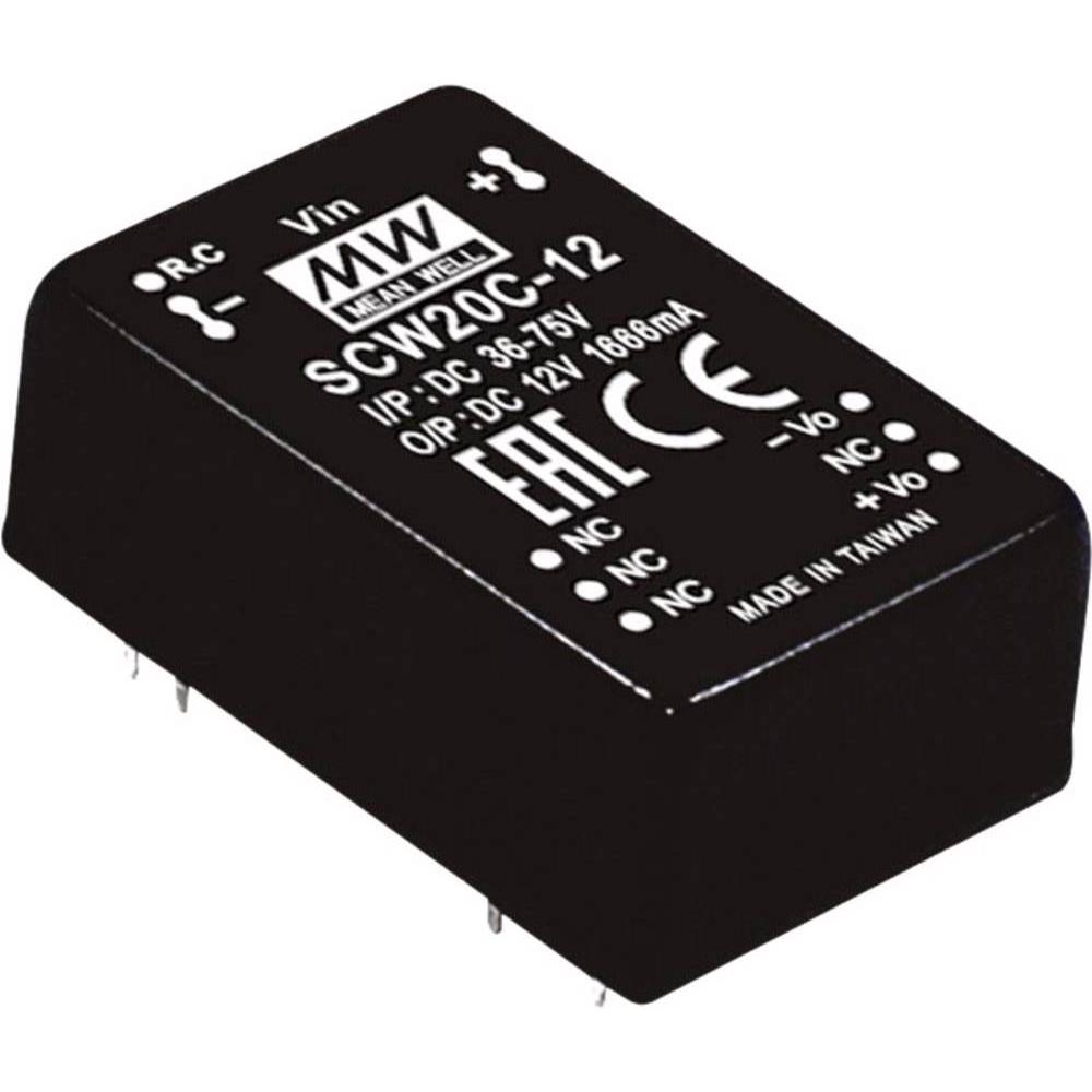 Thumbnail - MeanWell, Spannungswandler, DC/DCWandlerModule Serie SCW20 Case Single Output 1 geregelt
