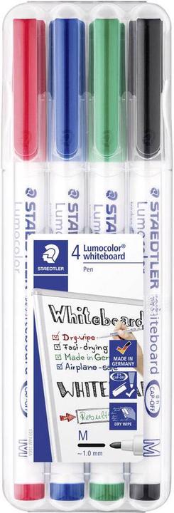 Produktbild Staedtler Lumocolor Whiteboard-Marker 301 (Mehrfarbig, 1 mm, 4 x)