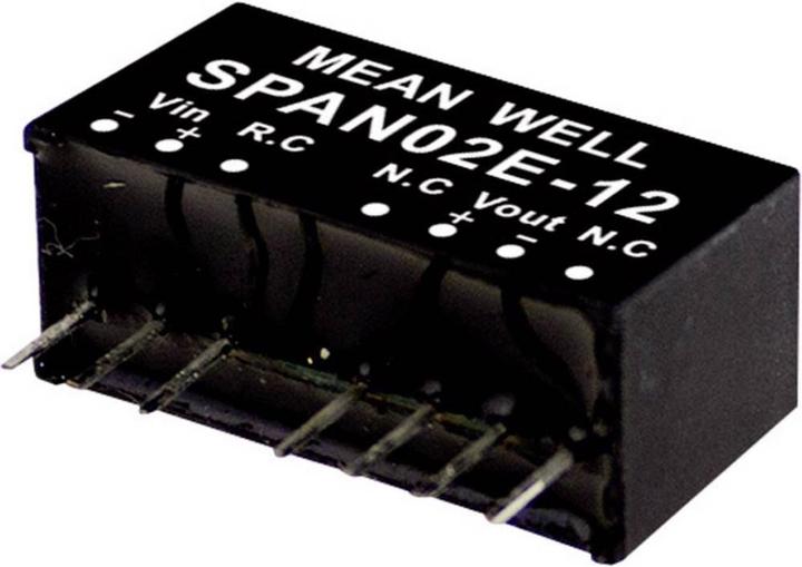 Image du produit MeanWell Modules de conversion DC/DC série SPAN02 SIP/SIL8 Case Single Output 1 régulé
