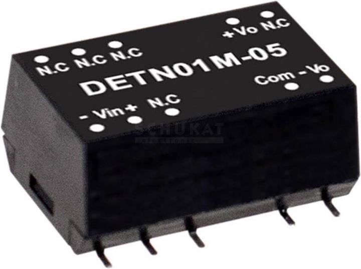Produktbild MeanWell SMD DC/DCWandlerModule Serie DETN01 SMD Case Dual Output 1