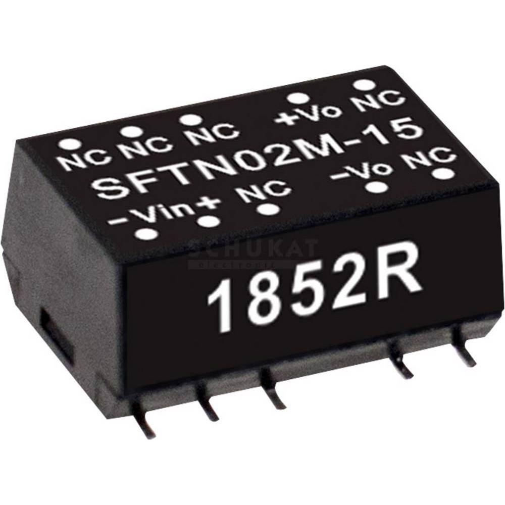 MeanWell, Spannungswandler, SMD DC/DCWandlerModule Serie SFTN02 SMD Case Single Output 1 ungeregelt