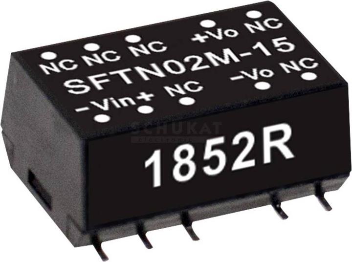 Produktbild MeanWell SMD DC/DCWandlerModule Serie SFTN02 SMD Case Single Output 1 ungeregelt