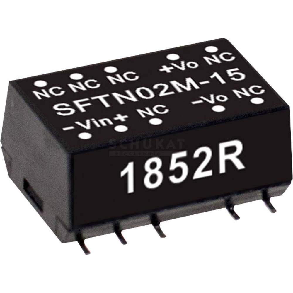 MeanWell, Spannungswandler, SMD DC/DCWandlerModule Serie SFTN02 SMD Case Single Output 1 ungeregelt