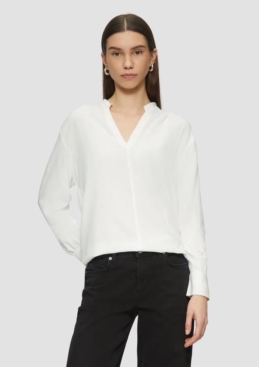 Immagine prodotto s.Oliver Bluse Viskosebluse mit Smok-Detail an der Schuler (38)