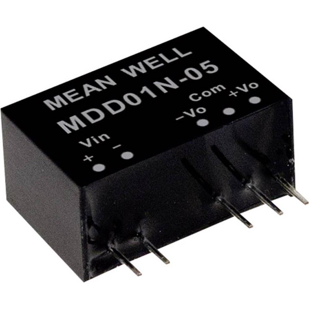 MeanWell, Spannungswandler, DC/DCWandlerModule Serie MDD01 SIP/SIL7 Case Dual Output 1 ungeregelt Medical