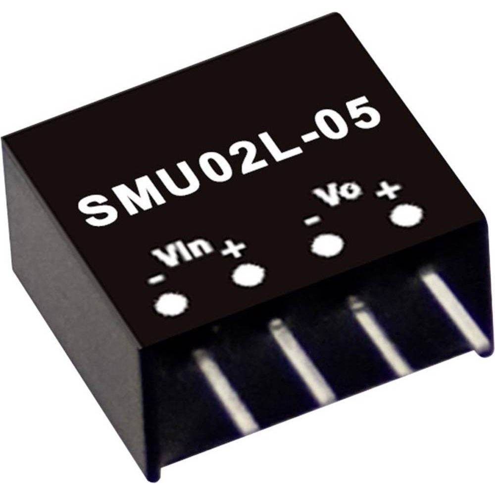 MeanWell, Spannungswandler, DC/DCWandlerModule Serie SMU02 SIP/SIL4 Case Single Output 1