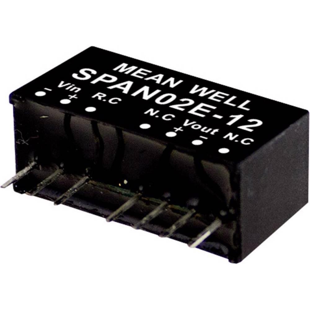 MeanWell, Spannungswandler, DC/DCWandlerModule Serie SPAN02 SIP/SIL8 Case Single Output 1 geregelt
