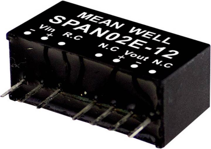 Image du produit MeanWell Modules de conversion DC/DC série SPAN02 SIP/SIL8 Case Single Output 1 régulé