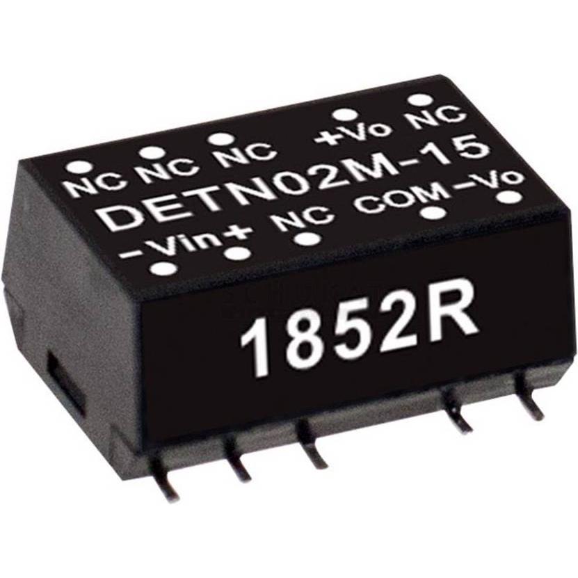 MeanWell, Spannungswandler, SMDDC/DCWandlerModule Serie DETN02 SMD Case Dual Output 1