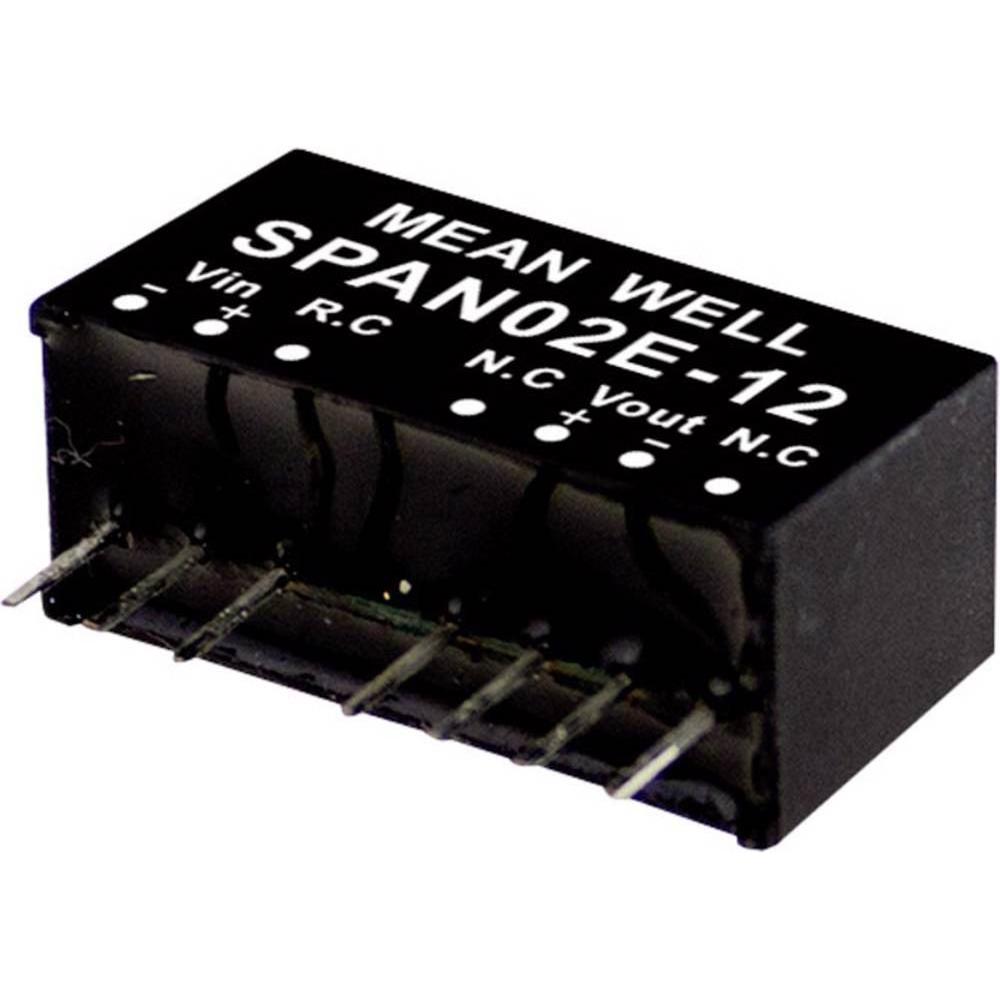 MeanWell, Spannungswandler, DC/DCWandlerModule Serie SPAN02 SIP/SIL8 Case Single Output 1 geregelt