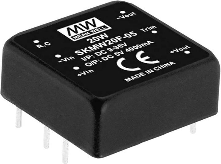 Image du produit MeanWell Modules de conversion DC/DC série SKMW20 DIP x1 Case Single Output 1 régulé