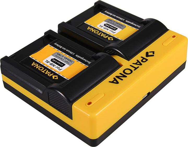 Actual product image Patona Dual charger for Canon NB-8L Powershot A2200 A3000 IS A3000IS A3100 IS A3100IS incl. Micro-U (Camera battery charger)