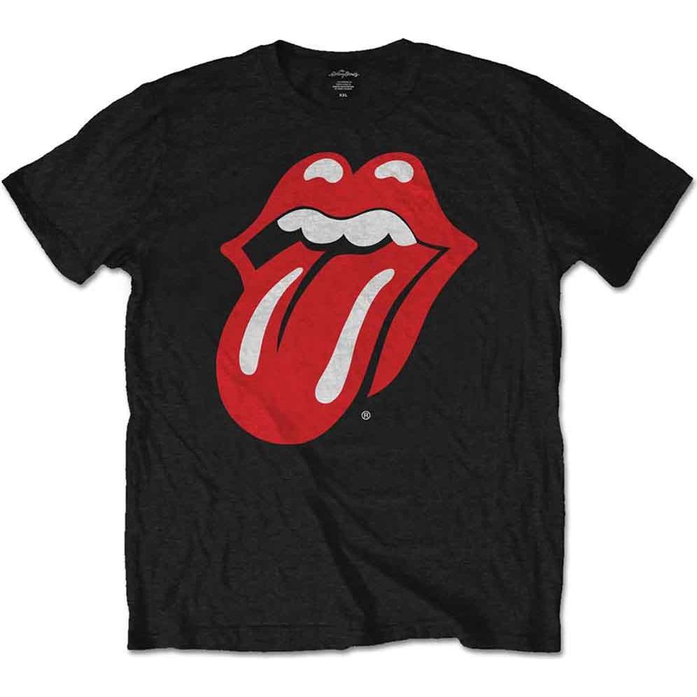The Rolling Stones, Uomini, Maglietta, Classic Tongue, Nero, (M)