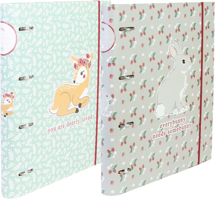 Immagine prodotto Ancor Raccoglitore ad anelli A4 a 4 anelli con ricarica foderato con divisorio ed elastico B'LOG SWEET (A4, 1 pz.)