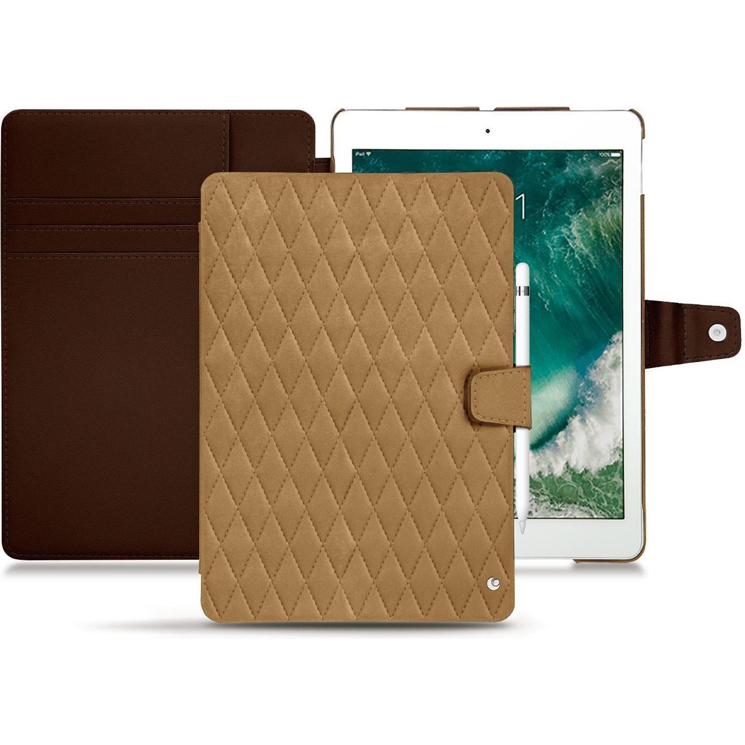 Noreve Lederschutzhülle Wallet (iPad Pro 10.5), Tablet Hülle, Braun