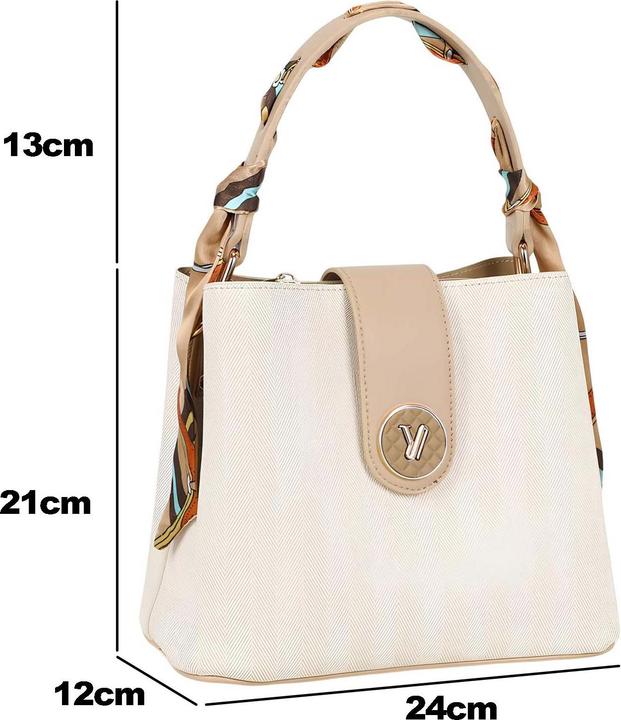 Image du produit Gallantry Damenhandtasche Chevron mit Tuch
