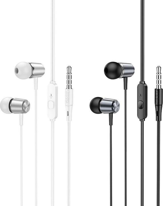 Actual product image Hoco - Wired Earphones (M108) - Jack 3.5mm with Microphone, 1.2m - White (Cable)