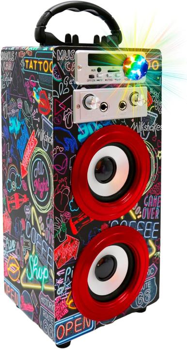 Image du produit Dynasonic Karaoke-Maschine mit 2 Mikrofonen, Bluetooth & Lichtern