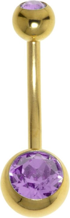 Produktbild Bijouteria Bauchpiercing (Edelstahl, PVD Beschichtung, Swarovski Kristall)