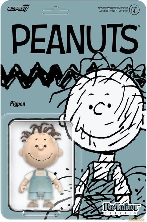 Actual product image Super7 Peanuts ReAction Actionfigur Wave 8 Pigpen 9 cm