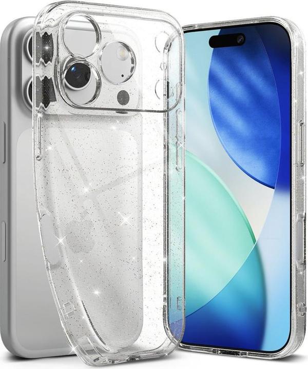 Actual product image Ringke Air Case für iPhone 17 Pro Max – Klar und Glitzer (Apple iPhone 17 Pro Max)