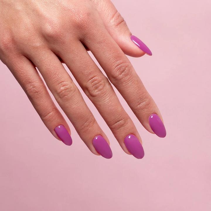 Actual product image Semilac UV Nail Polish Hybrid 601 Neon Pink Punch 7ml (UV gel varnish)