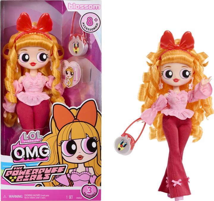 Actual product image MGA L.O.L. Surprise OMG Powerpuff Girls Doll - Blossom