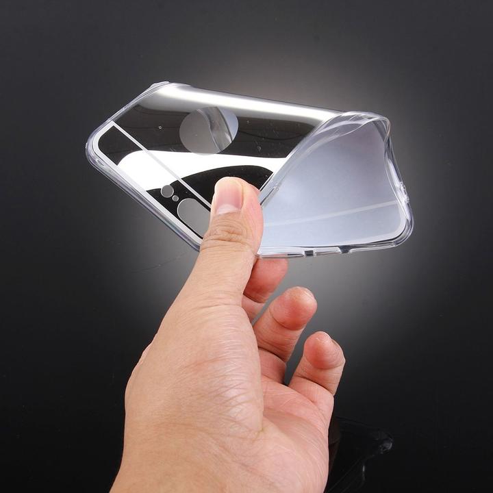 Actual product image König Design Apple iPhone 7 Plus Mobile Case Mirror Soft Case Protection Cover Silver (Apple iPhone 7 Plus)