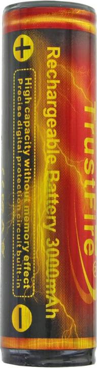 Produktbild Trustfire Akku 18650 3000mAh geschützt (Flame) (1 Stk., 18650, 3000 mAh)