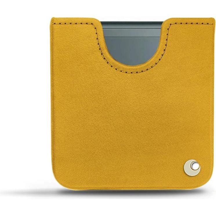 Noreve Lederschutzhülle Samsung Galaxy Z Flip3 (Samsung Galaxy Z Flip3), Smartphone Hülle, Orange