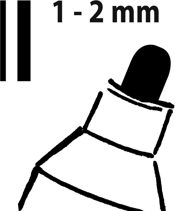 Actual product image Sigel Artverum chalk marker 20 Round (1-2 mm) (Black, 2 mm, 2 x)