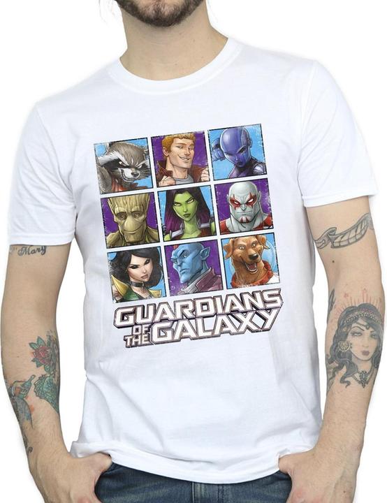 Immagine prodotto Guardians of the Galaxy Character Squares Maglietta Uomo (4XL)