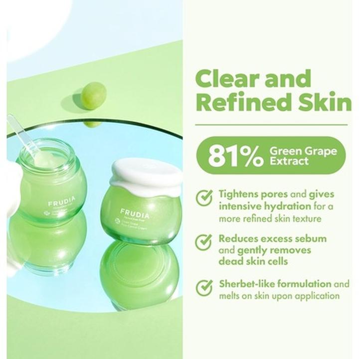 Actual product image Frudia Pore Control Cream Cremation Is Green Grape Oily Skin 55G (24h cream)