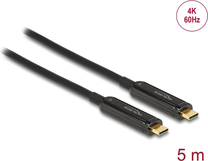 Actual product image Delock Active Optical USB-C Video Cable 4K 60 Hz 5 m (5 m, USB Type C)