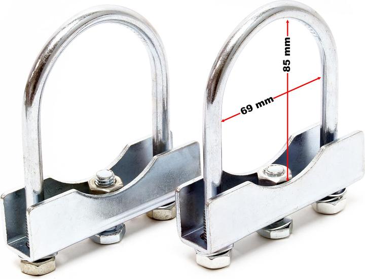 Image du produit Wiltec Stützrad 150kg inkl. Klemmhalter & Schellen Wohnwagen Anhänger Stütze