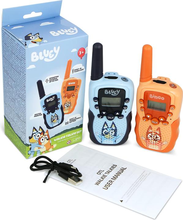 Actual product image OTL Children's walkie-talkies with 1 km range, long playing time with powerful Li-Ion batteries (1 km)