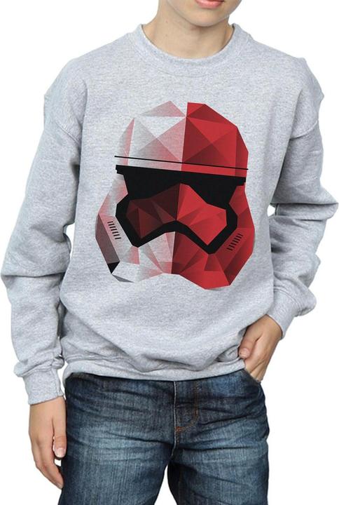 Produktbild Star Wars The Last Jedi Stormtrooper Red Cubist Helmet Sweatshirt Jungen (152, 158)
