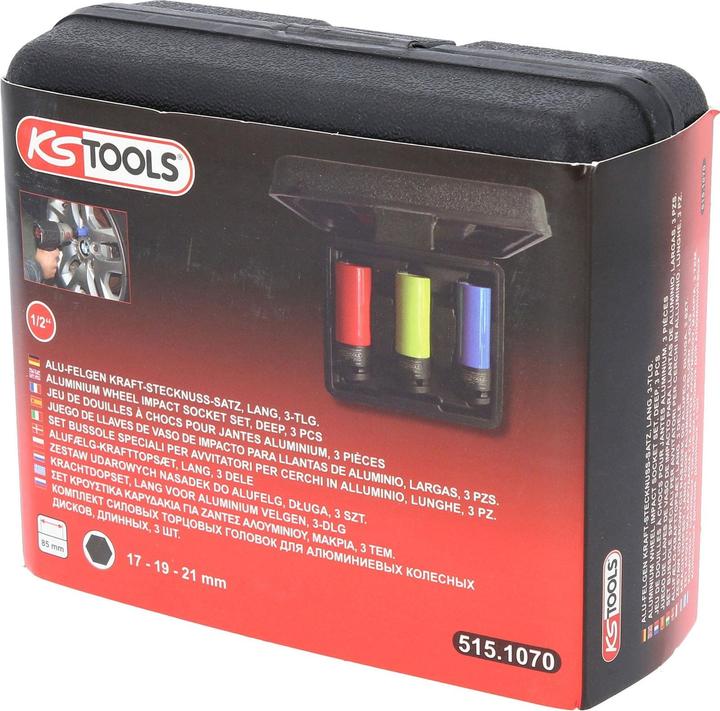 Produktbild KS Tools Stecknuss Satz (17 mm, 18 mm, 19 mm, 20 mm, 21 mm)